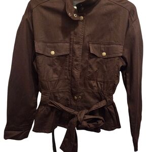 BananaRepublic Linen Women's Jacket Belted Waist